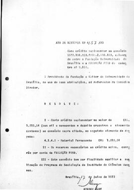 Ato da Reitoria nº 0457/1973