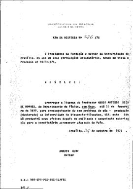 Ato da Reitoria nº 0726/1975