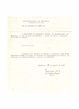 Ato da Reitoria nº 0407/1987