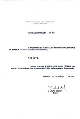 Ato da Reitoria nº 0436/1998