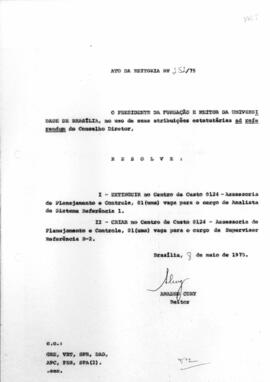 Ato da Reitoria nº 0252/1975