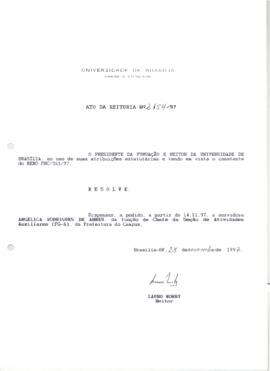 Ato da Reitoria nº 2154/1997