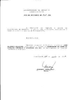 Ato da Reitoria nº 0511/1993