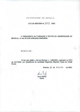 Ato da Reitoria nº 1273/2002