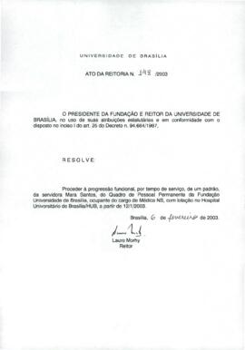 Ato da Reitoria nº 0148/2003