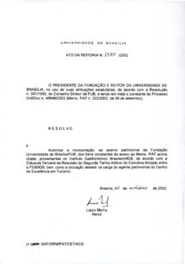 Ato da Reitoria nº 1577/2002