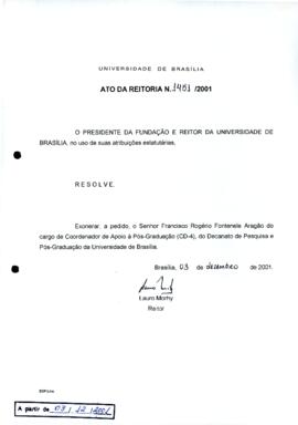 Ato da Reitoria nº 1451/2001