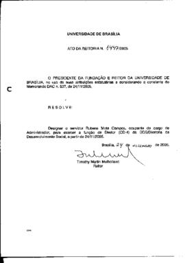 Ato da Reitoria nº 1447/2005