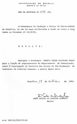 Ato da Reitoria nº 0099/1982