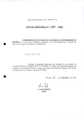 Ato da Reitoria nº 1187/2001