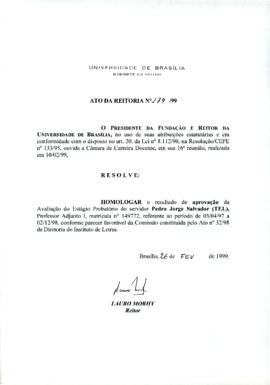 Ato da Reitoria nº 0179/1999