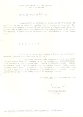 Ato da Reitoria nº 0432/1986