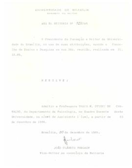 Ato da Reitoria nº 0729/1985