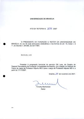 Ato da Reitoria nº 1679/2007
