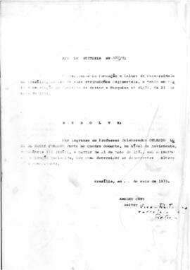 Ato da Reitoria nº 0409/1971