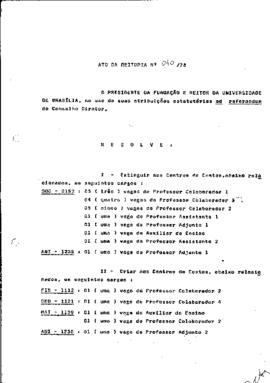 Ato da Reitoria nº 0040/1978