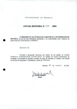 Ato da Reitoria nº 0378/2001