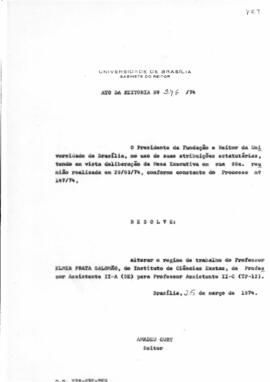 Ato da Reitoria nº 0276/1974