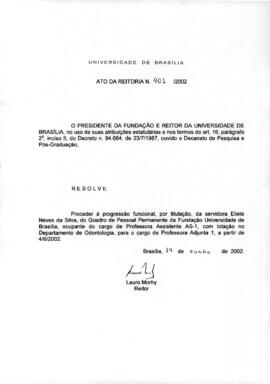 Ato da Reitoria nº 0901/2002