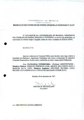 Resolução do Conselho de Ensino, Pesquisa e Extensão nº 0211/1997