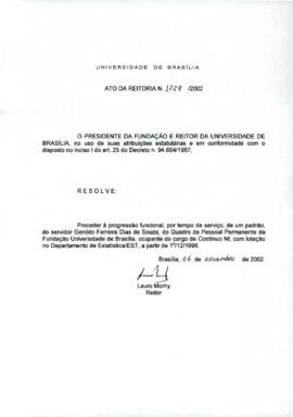 Ato da Reitoria nº 1728/2002