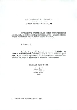 Ato da Reitoria nº 1150/1998