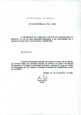 Ato da Reitoria nº 1756/2002