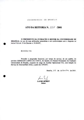 Ato da Reitoria nº 1157/2001