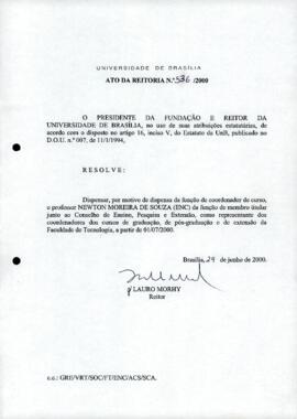 Ato da Reitoria nº 0536/2000