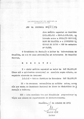 Ato da Reitoria nº 0602/1973