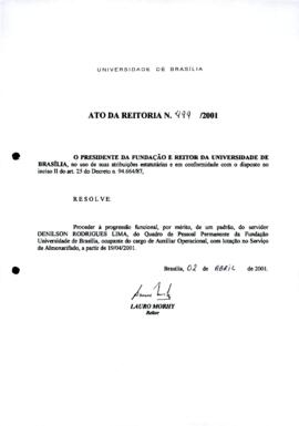 Ato da Reitoria nº 0499/2001