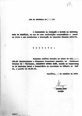 Ato da Reitoria nº 0694/1975