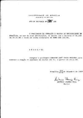 Ato da Reitoria nº 0796/1989