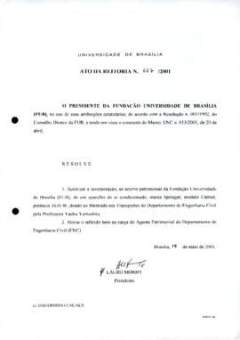 Ato da Reitoria nº 0667/2001