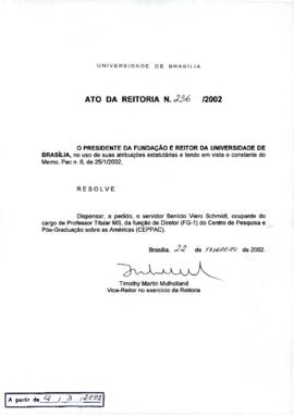 Ato da Reitoria nº 0236/2002