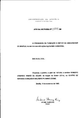 Ato da Reitoria nº 1375/1993