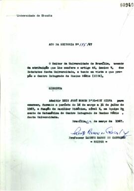 Ato da Reitoria nº 0195/1967