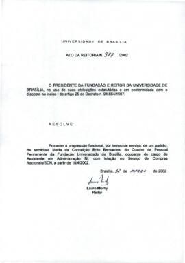 Ato da Reitoria nº 0377/2002