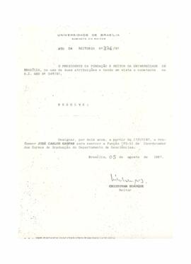 Ato da Reitoria nº 0376/1987
