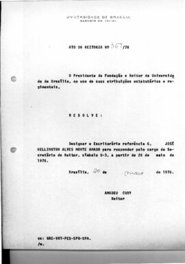 Ato da Reitoria nº 0367/1976