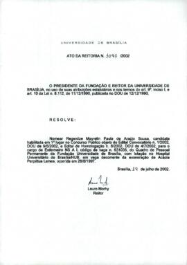 Ato da Reitoria nº 1090/2002