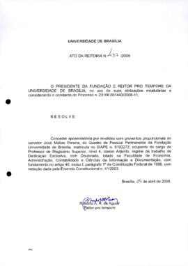Ato da Reitoria nº 0437/2008