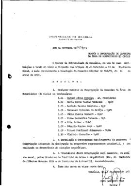 Ato da Reitoria nº 0146/1971