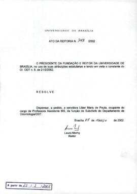 Ato da Reitoria nº 0348/2002