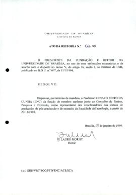 Ato da Reitoria nº 0066/1999