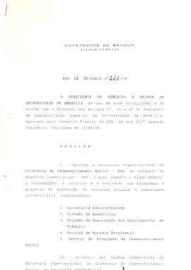 Ato da Reitoria nº 0266/1994