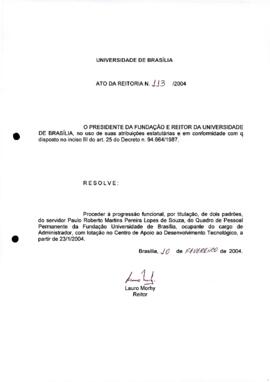 Ato da Reitoria nº 0113/2004