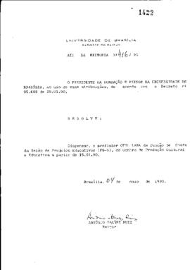 Ato da Reitoria nº 0416/1990