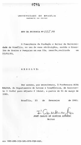 Ato da Reitoria nº 0055/1983