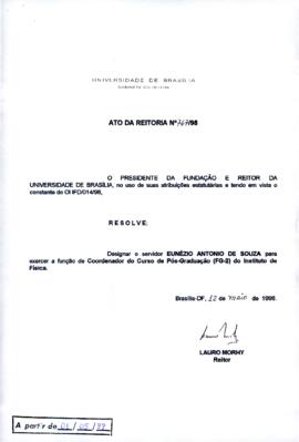 Ato da Reitoria nº 0767/1998